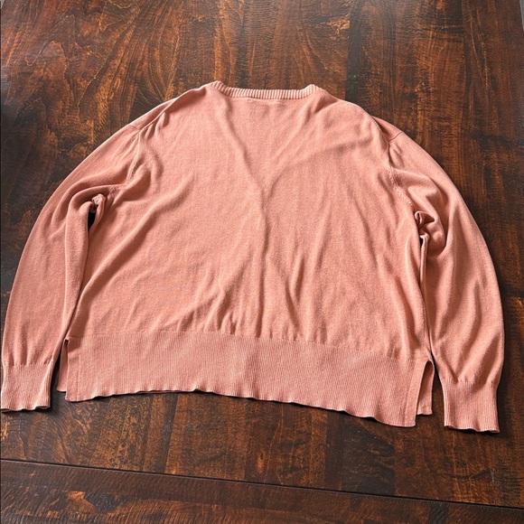 J Crew Summerweight Cotton V-Neck Cardigan Terracotta Size Medium - Picture 4 of 14